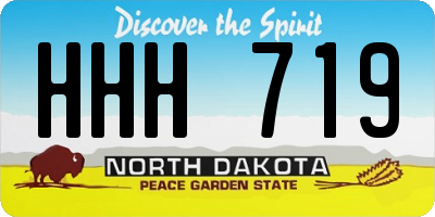 ND license plate HHH719