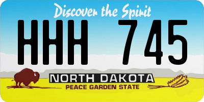 ND license plate HHH745