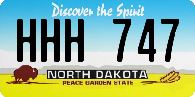 ND license plate HHH747