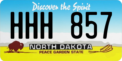 ND license plate HHH857