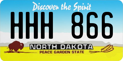 ND license plate HHH866