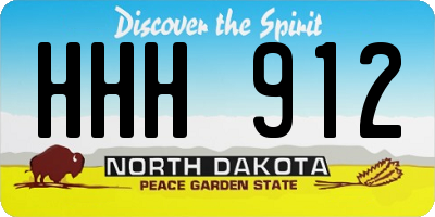 ND license plate HHH912