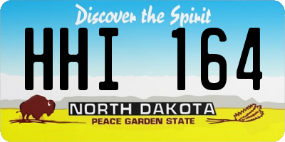 ND license plate HHI164