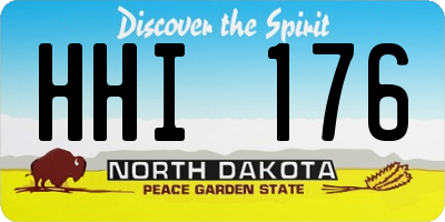 ND license plate HHI176