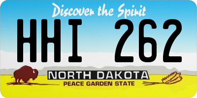 ND license plate HHI262