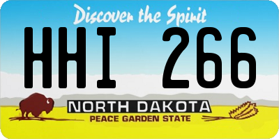 ND license plate HHI266