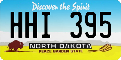 ND license plate HHI395