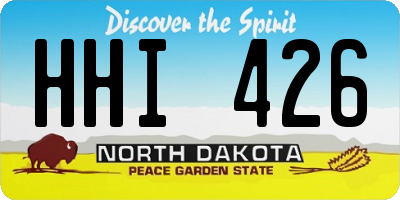 ND license plate HHI426
