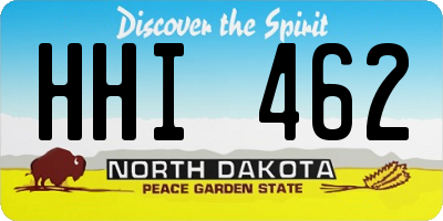 ND license plate HHI462