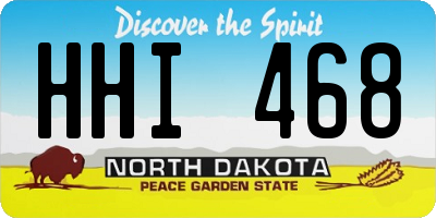 ND license plate HHI468