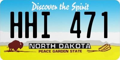 ND license plate HHI471