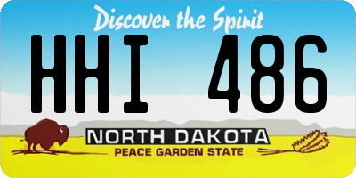 ND license plate HHI486