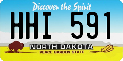 ND license plate HHI591