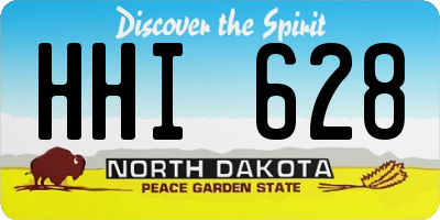 ND license plate HHI628