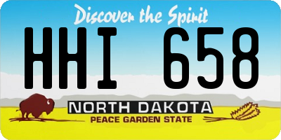 ND license plate HHI658