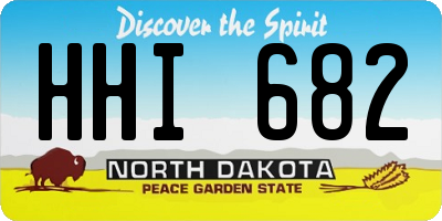 ND license plate HHI682