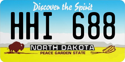 ND license plate HHI688