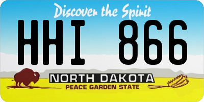 ND license plate HHI866
