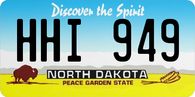 ND license plate HHI949