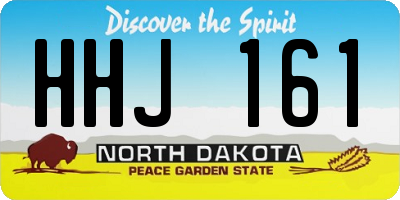 ND license plate HHJ161