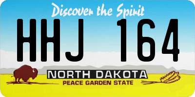 ND license plate HHJ164