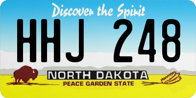 ND license plate HHJ248