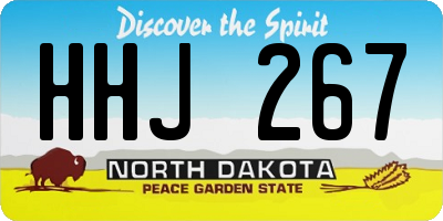 ND license plate HHJ267