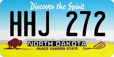 ND license plate HHJ272