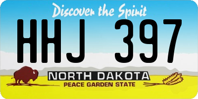ND license plate HHJ397