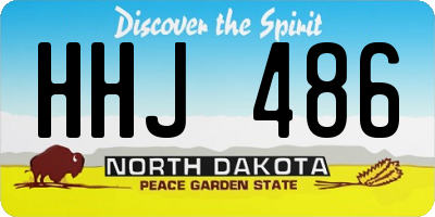 ND license plate HHJ486