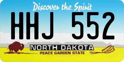 ND license plate HHJ552