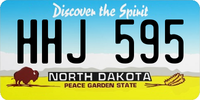 ND license plate HHJ595
