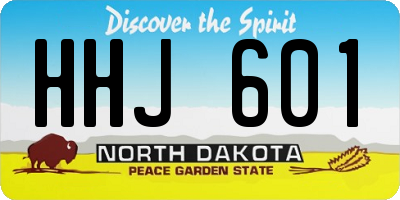 ND license plate HHJ601
