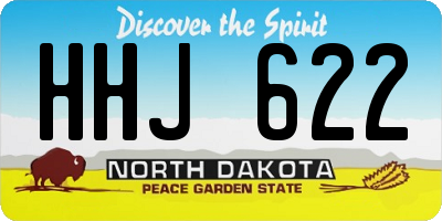 ND license plate HHJ622
