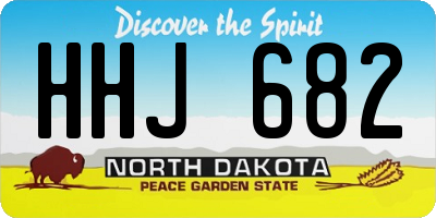 ND license plate HHJ682
