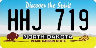 ND license plate HHJ719