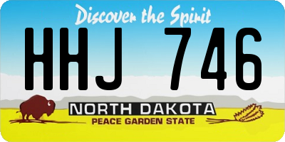 ND license plate HHJ746