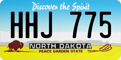 ND license plate HHJ775
