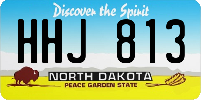 ND license plate HHJ813