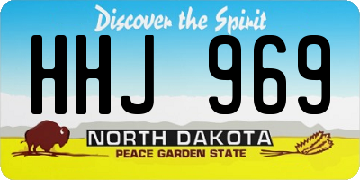ND license plate HHJ969