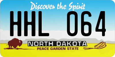 ND license plate HHL064