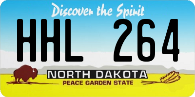 ND license plate HHL264
