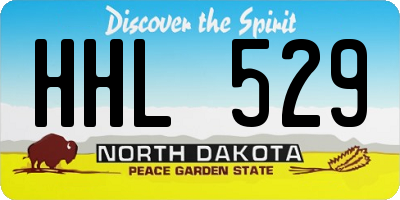 ND license plate HHL529