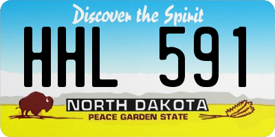 ND license plate HHL591