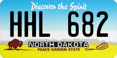 ND license plate HHL682