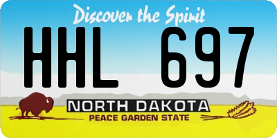 ND license plate HHL697