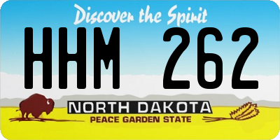 ND license plate HHM262