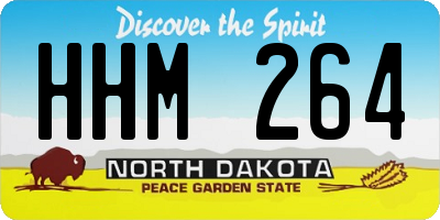 ND license plate HHM264