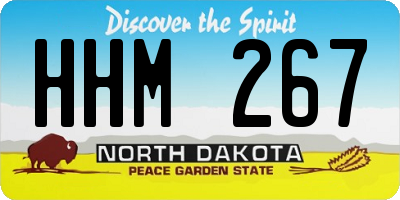 ND license plate HHM267