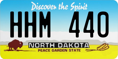 ND license plate HHM440